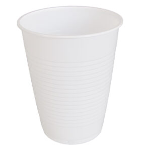 Vaso plástico blanco